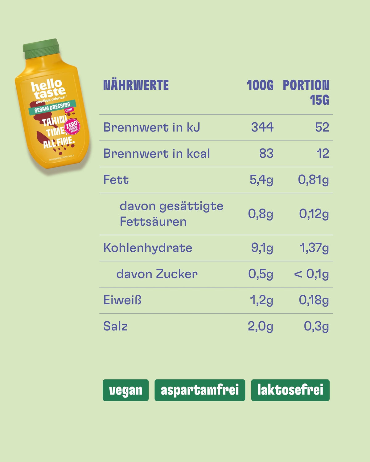 Tahini Sesam Dressing