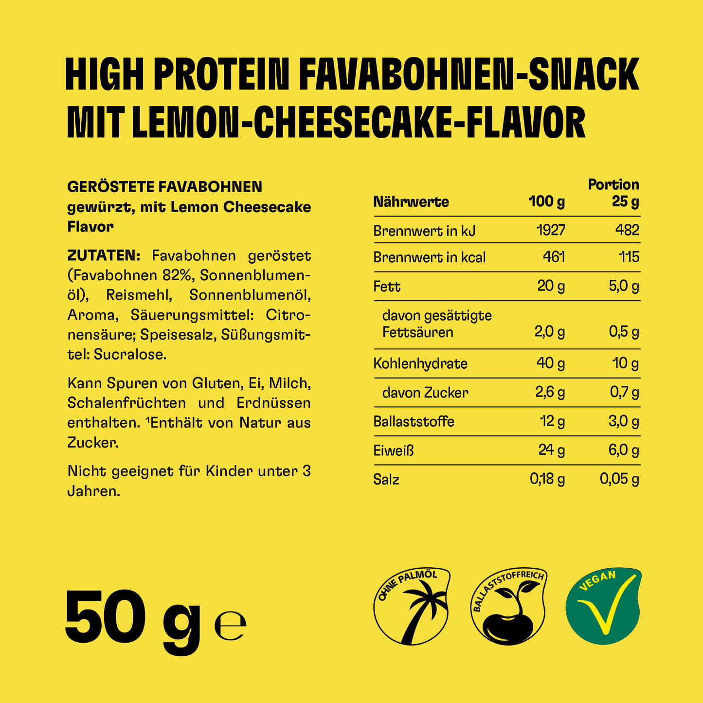 beanbites Lemon Cheese-Cake, 50g