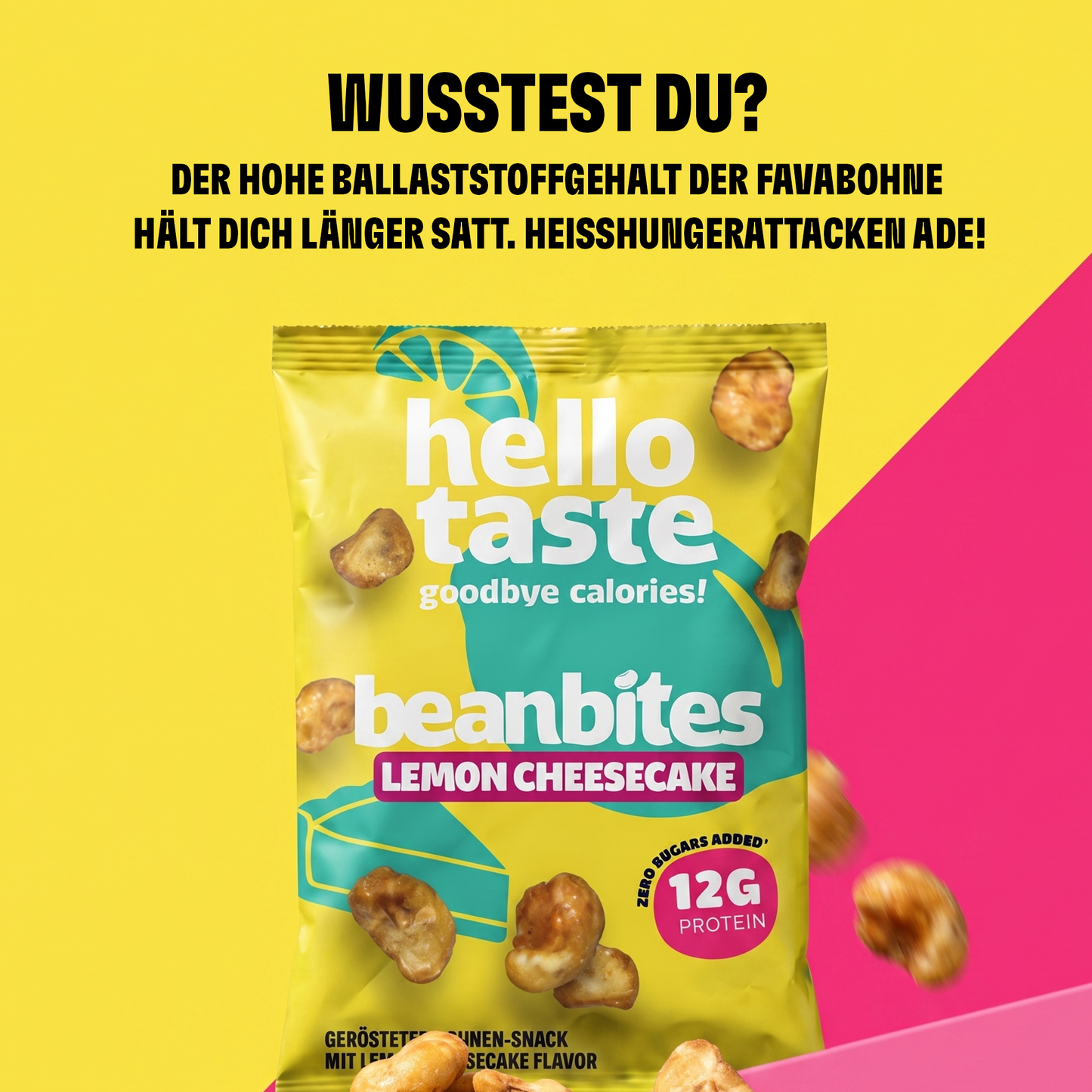 beanbites Lemon Cheese-Cake, 50g