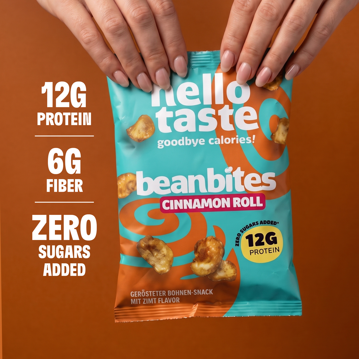 beanbites Cinnamon Roll - High Protein Snack