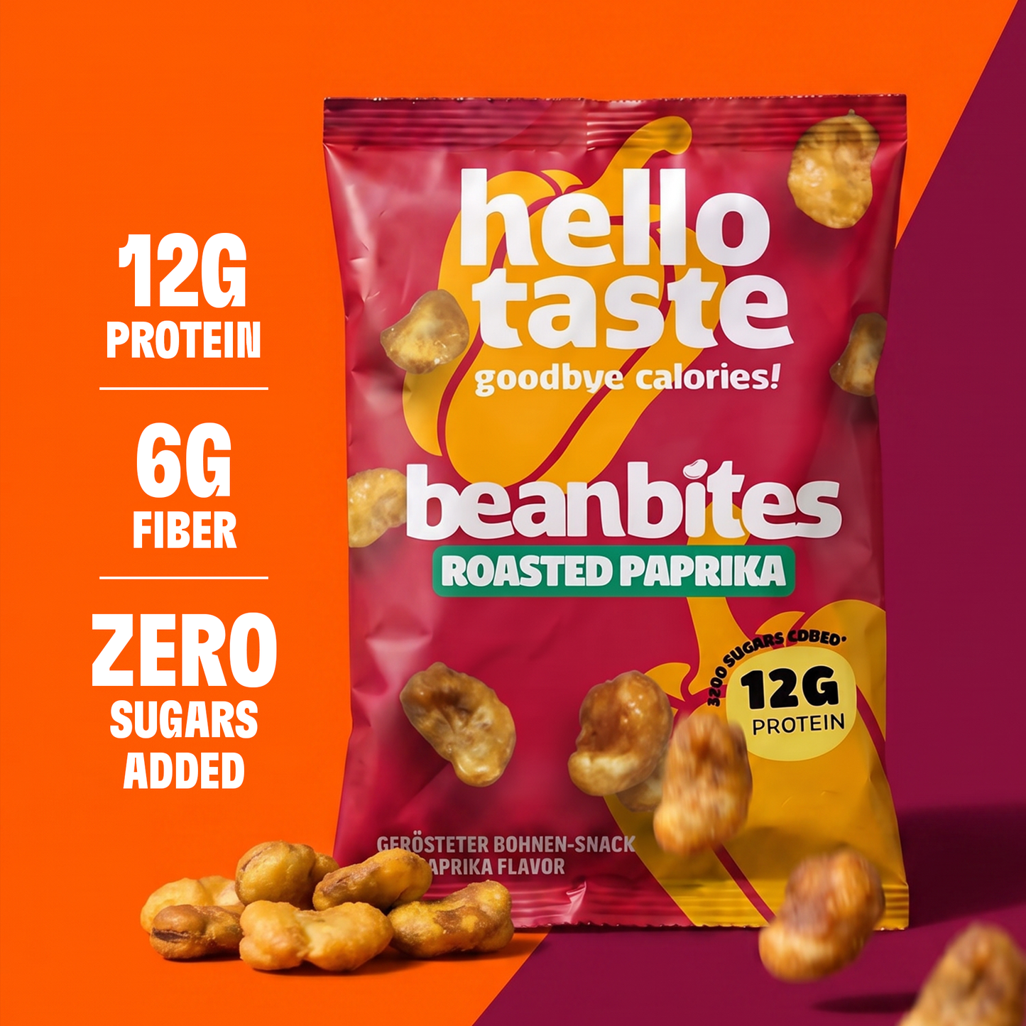 beanbites Roasted Paprika - High Protein Snack