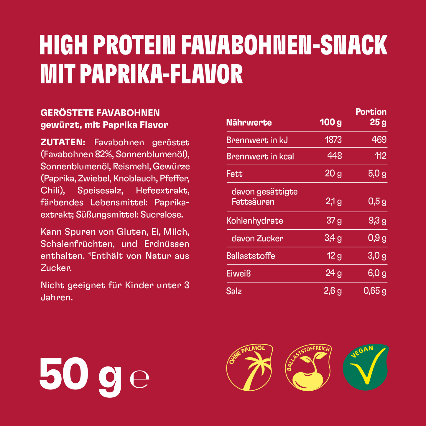 beanbites Roasted Paprika - High Protein Snack