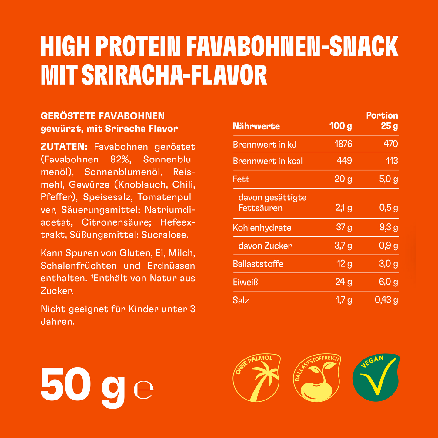 beanbites Spicy Sriracha - High Protein Snack